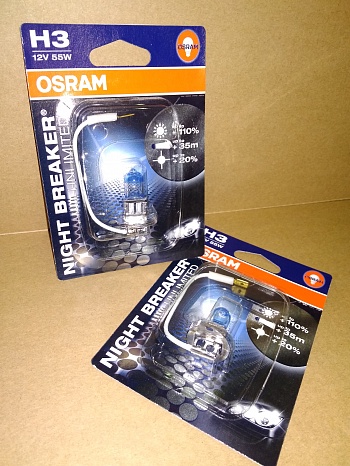   H3 OSRAM 55 Night Breaker Unlimited +110% 